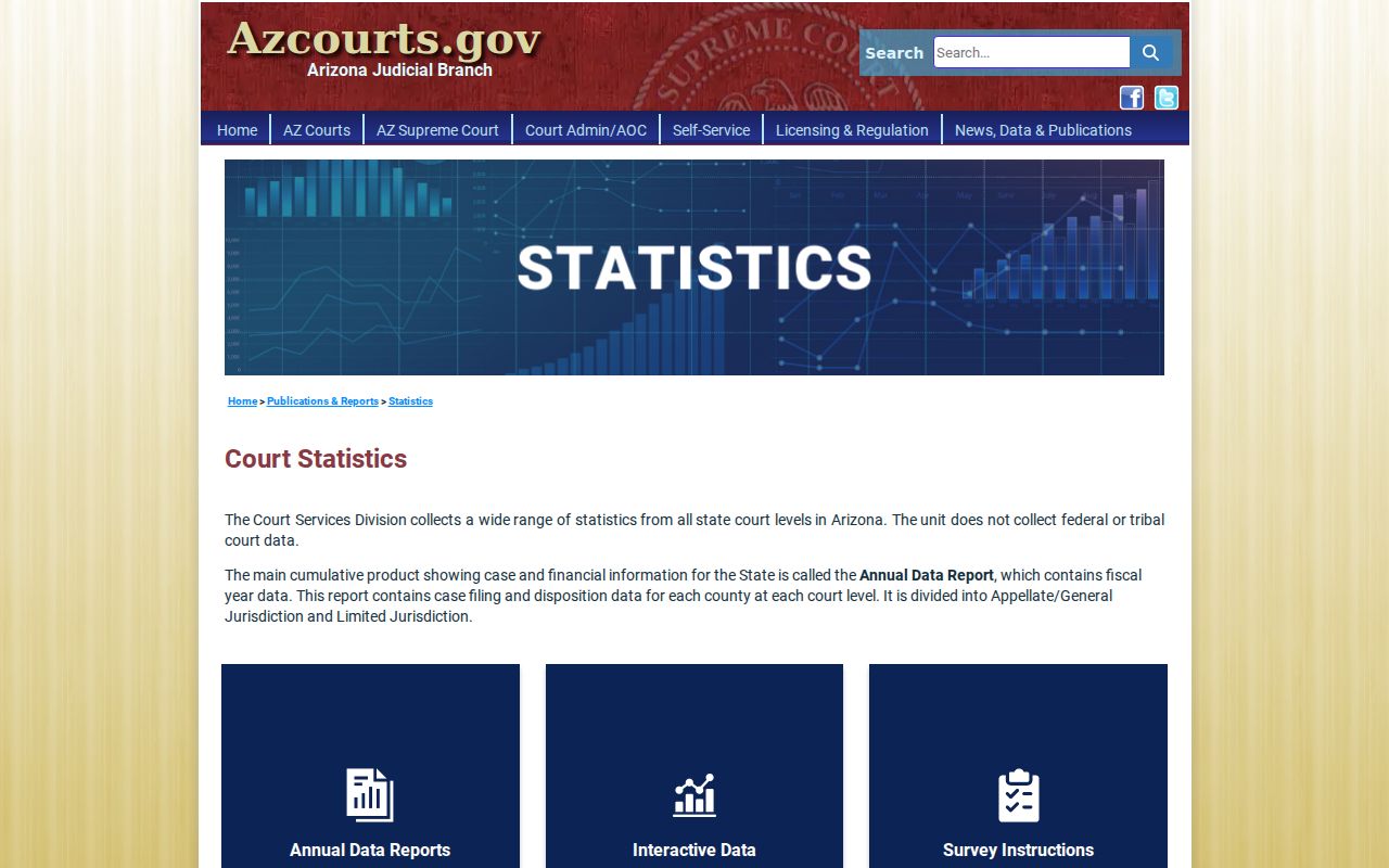 Coconino County court calendar Arizona judicial statistics resource