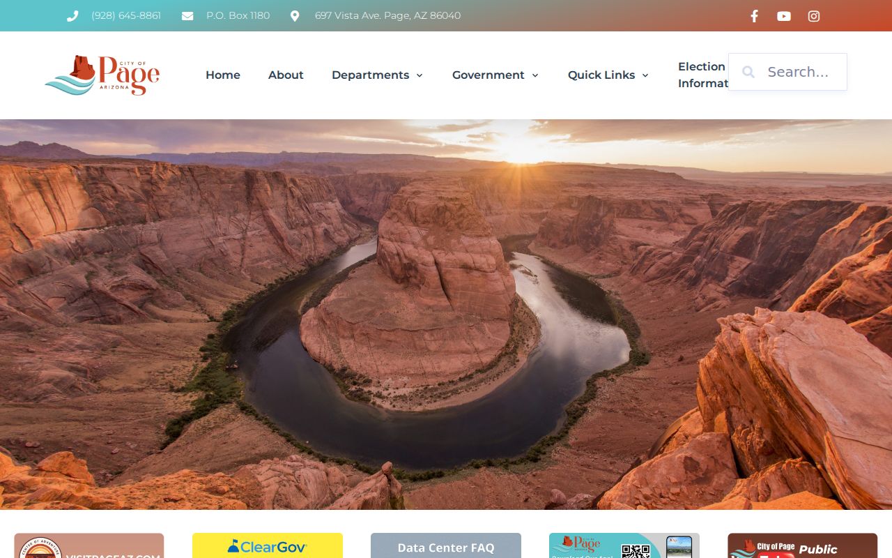 Page court records and City of Page civic services